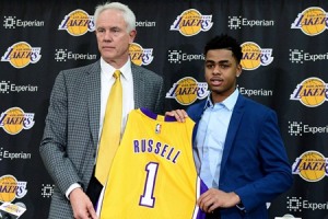 SG D'Angelo Russell is drafted as Kobe's possible successor.
